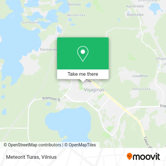 Meteorit Turas map
