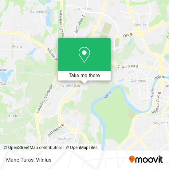 Mano Turas map