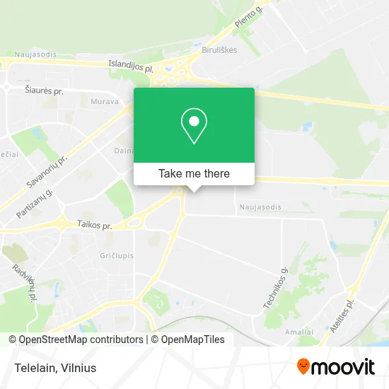 Telelain map