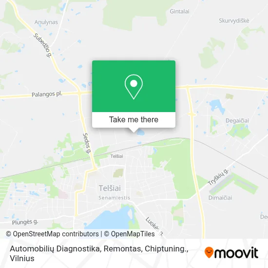 Automobilių Diagnostika, Remontas, Chiptuning. map