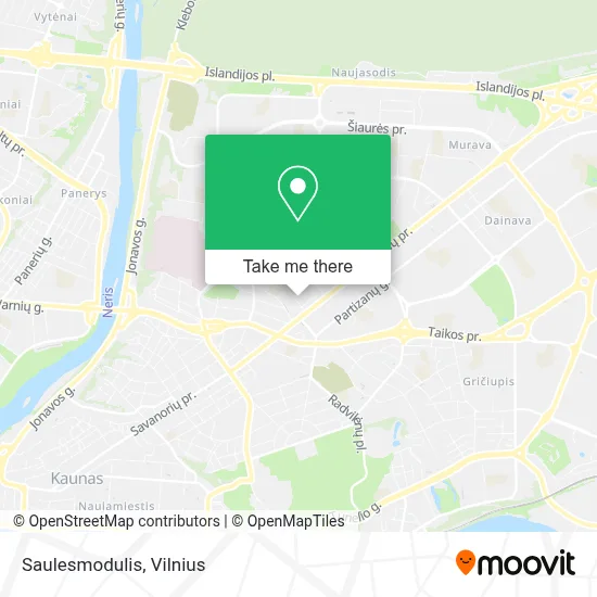 Saulesmodulis map