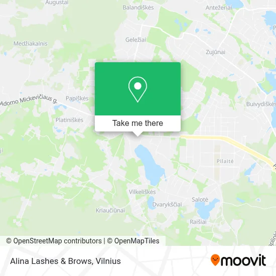 Alina Lashes & Brows map