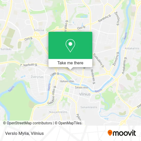 Verslo Mylia map