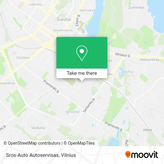 Sros-Auto Autoservisas map