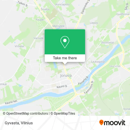 Gyvasta map