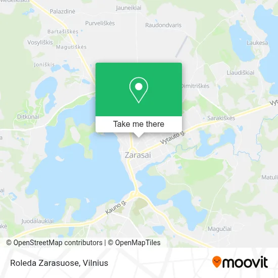 Roleda Zarasuose map