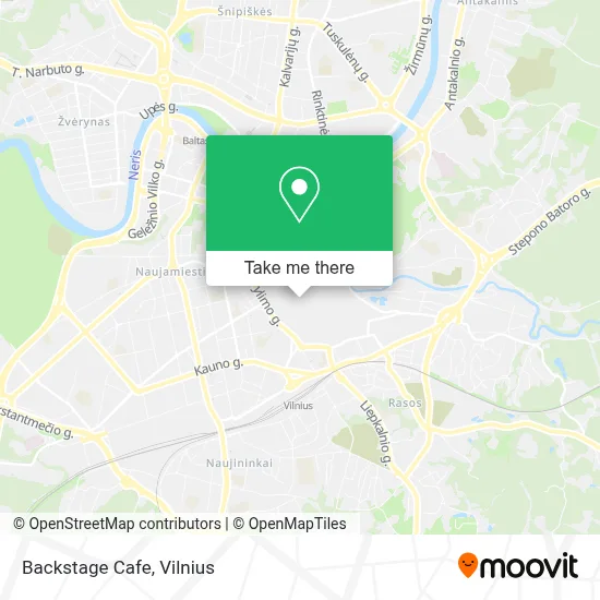 Backstage Cafe map