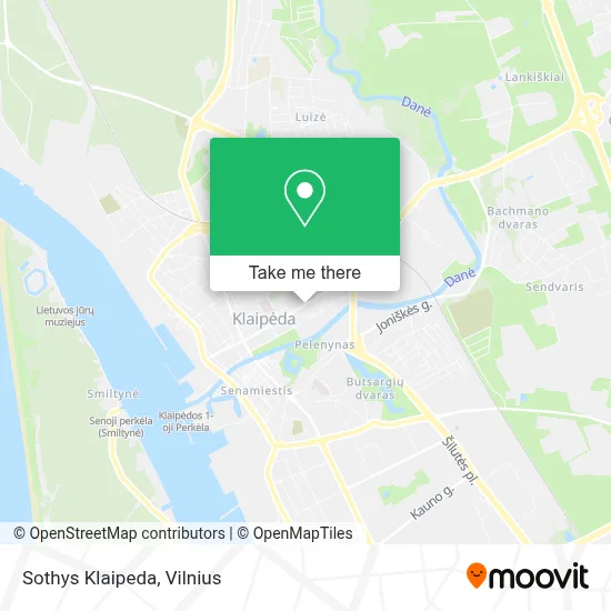 Sothys Klaipeda map