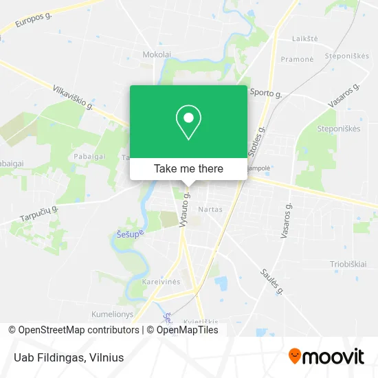 Uab Fildingas map