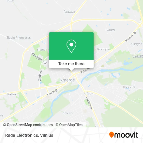 Rada Electronics map