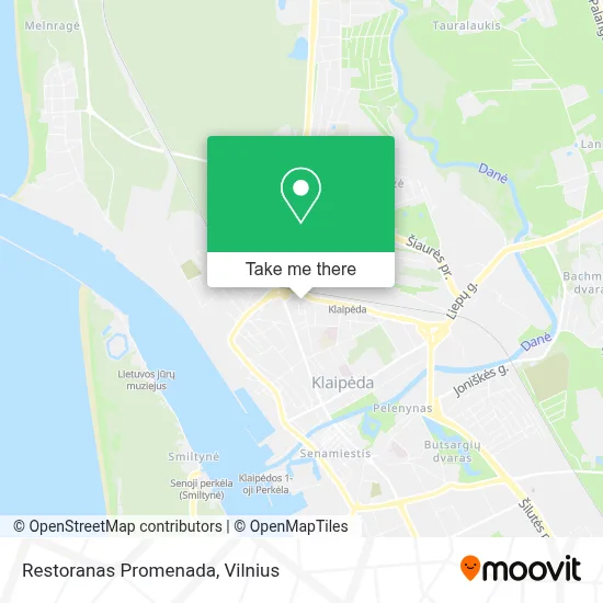 Restoranas Promenada map