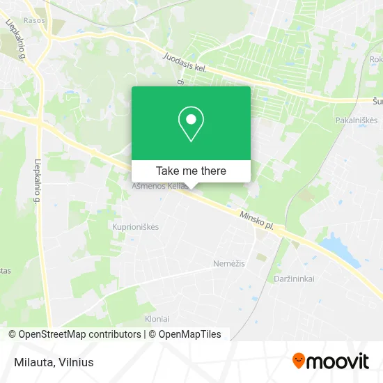 Milauta map