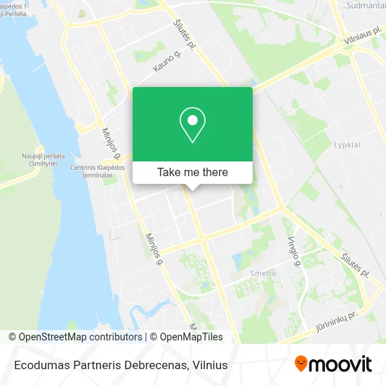 Ecodumas Partneris Debrecenas map