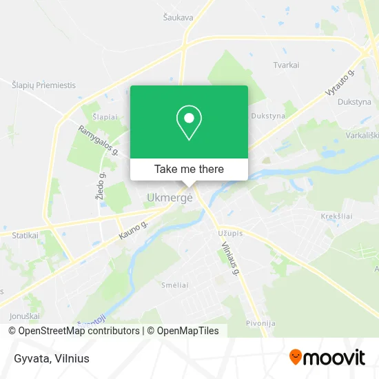 Gyvata map