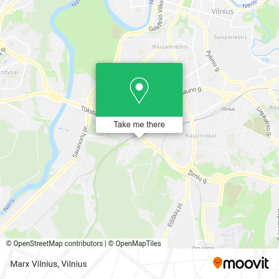 Marx Vilnius map