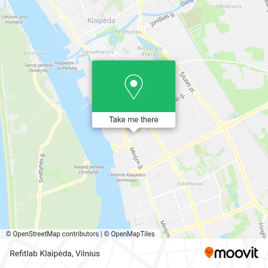 Refitlab Klaipėda map