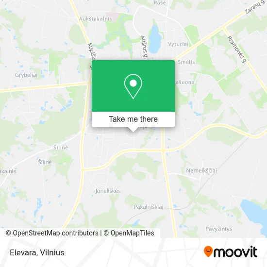 Elevara map