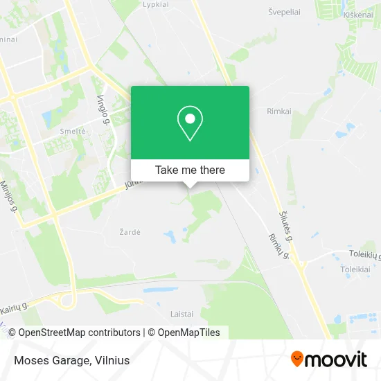 Moses Garage map