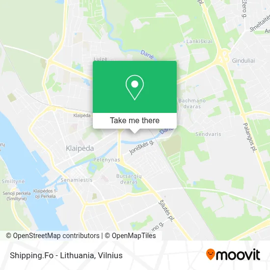 Shipping.Fo - Lithuania map