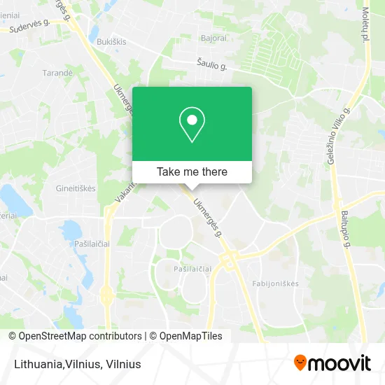 Lithuania,Vilnius map