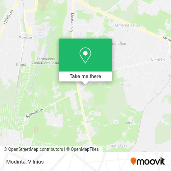 Modinta map