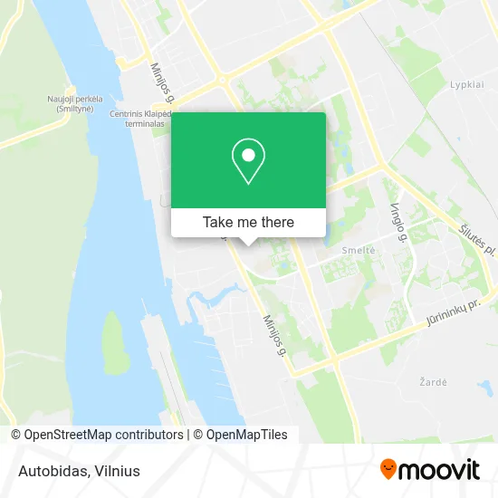 Autobidas map