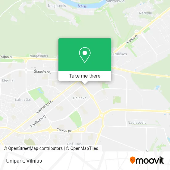 Unipark map