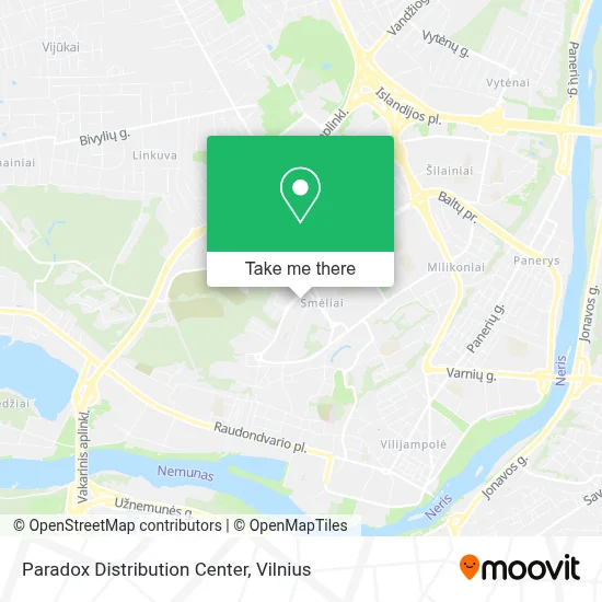 Paradox Distribution Center map