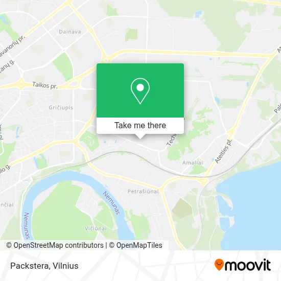 Packstera map