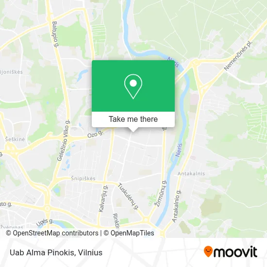 Uab Alma Pinokis map