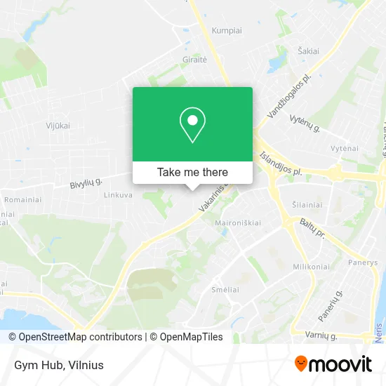 Gym Hub map