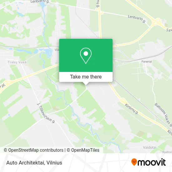 Auto Architektai map