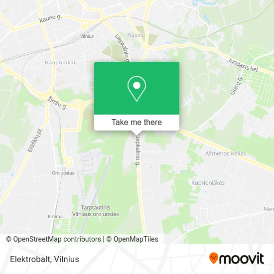 Elektrobalt map
