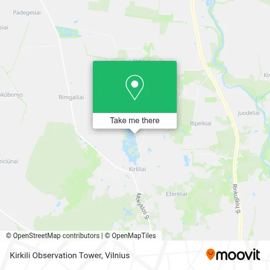 Kirkili Observation Tower map