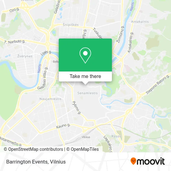Barrington Events map