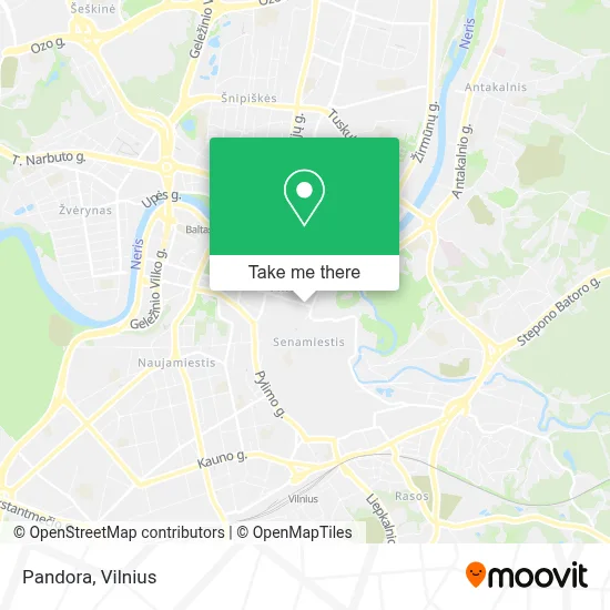 Pandora map