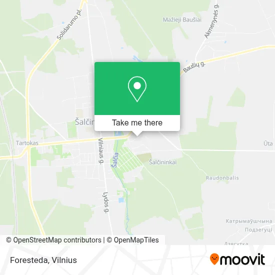Foresteda map
