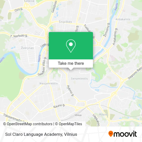Sol Claro Language Academy map