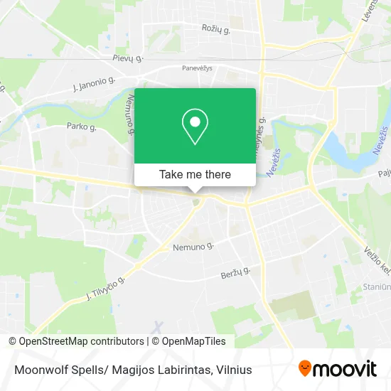 Moonwolf Spells/ Magijos Labirintas map
