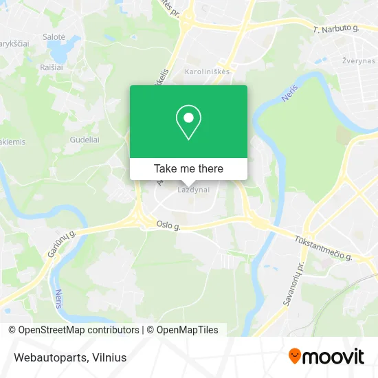 Webautoparts map