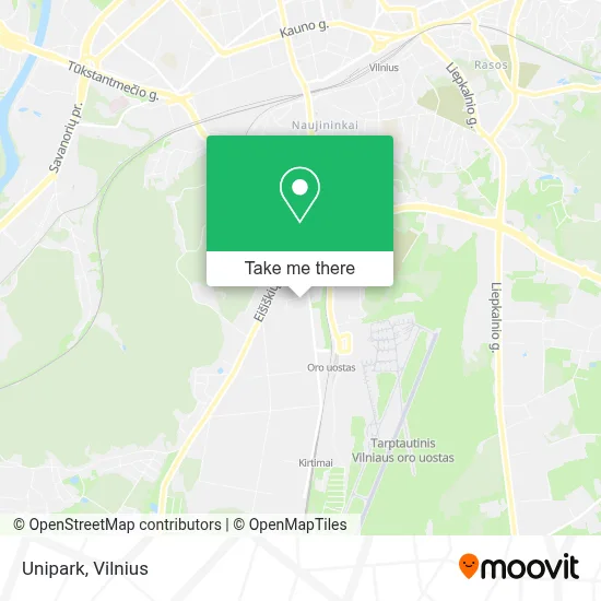 Unipark map