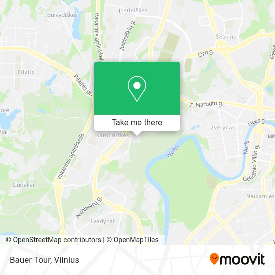 Bauer Tour map