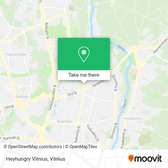 Heyhungry Vilnius map