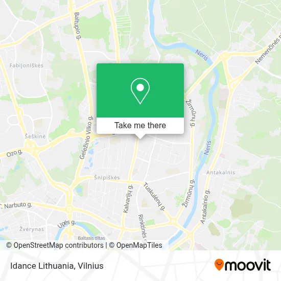 Idance Lithuania map