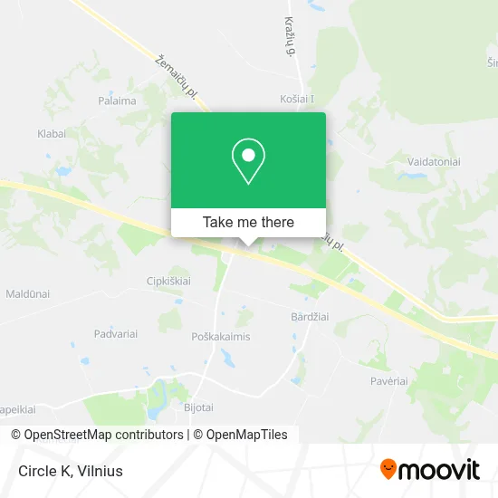 Circle K map
