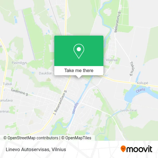 Linevo Autoservisas map