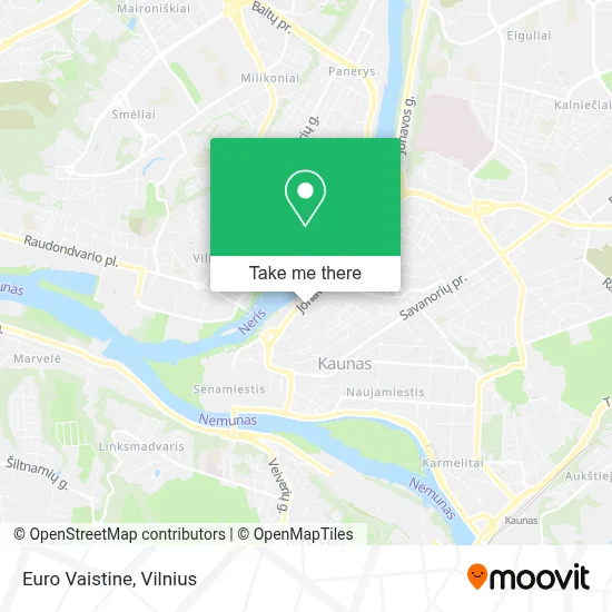 Euro Vaistine map