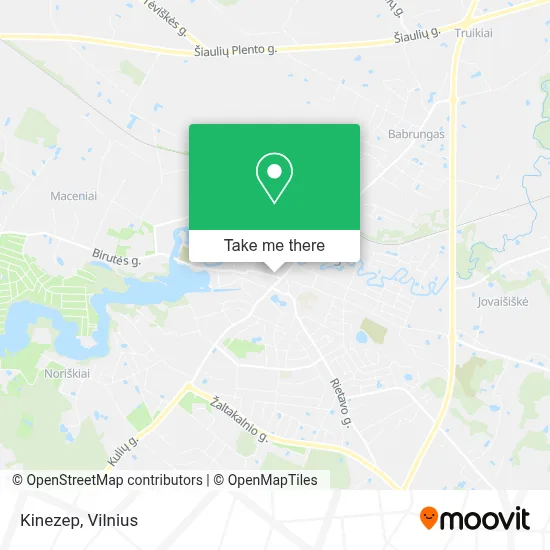 Kinezep map