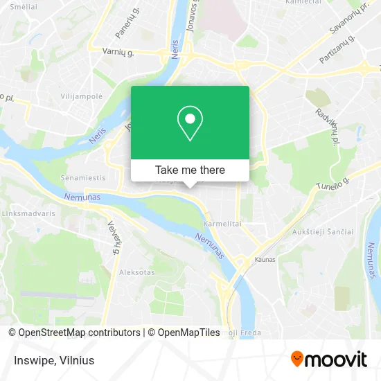Inswipe map