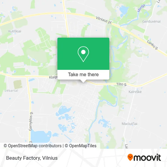 Beauty Factory map
